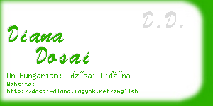 diana dosai business card